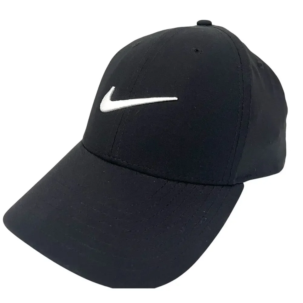 Nike Ole Miss Hat Black Legacy91 Swoosh Logo Red Side Embroidered Adjustable
